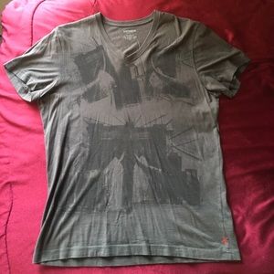 Express Vintage Grey Graphic Printed T-Shirt